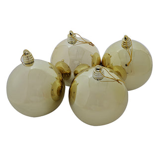 WZ1504OB Set 4 Esferas Oro Brillante 15 cm