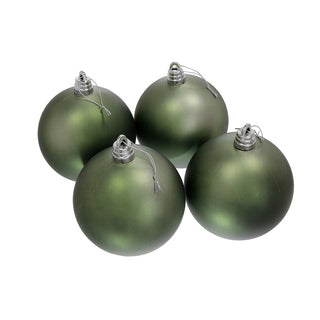 WZ1504S Set 4 Esferas Verde Sage 15 Cm.
