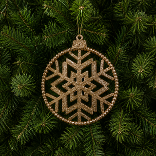 WZ1954O Esfera Snowflake Oro 18 Cm.