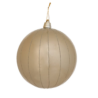 WZ2001CA Esfera Champaña Aperlada Pinstripe 20 cm.