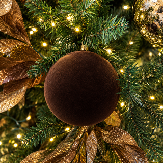 Esfera Chocolate Terciopelo 20 cm