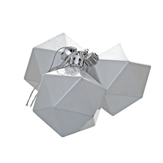 WZ6003BA Set 3 Esferas Cluster Blanco Aperlado 6 cm.