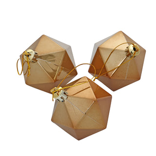 WZ6003OA Set 3 Esferas Cluster Oro Aperlado 6 cm.