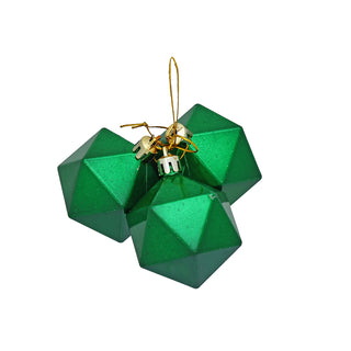 WZ6003VA Set 3 Esferas Cluster Verde Aperlado 6 cm.