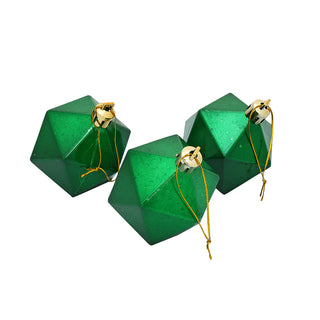 WZ6003VA Set 3 Esferas Cluster Verde Aperlado 6 cm.