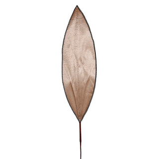 XH062CH Rama Gran Hoja Terciopelo Champaña con Ribete 106 cm.