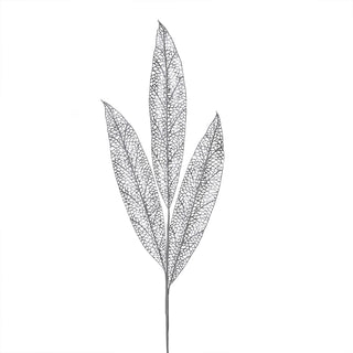 XH1007FP Rama Hojas Filigrana Plata Frost 100 cm.