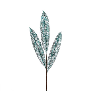 XH1007FV Rama Hojas Filigrana Verde Teal Frost 100 cm.