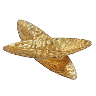 YQ0481O Batea Empedrada Patina Oro 11.5(P)X35(L) Cm.