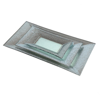 YQ4563P Platón Pebbles Plata 18(P)X36(L) Cm.