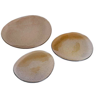 YQ6722B Platón Servicio Oroide Bronceado 20(P)X25(L) Cm.