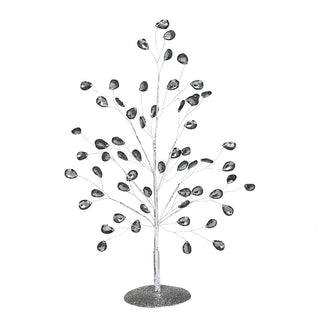 YS016GR Árbol Follaje Acrílico Gris Chico 35cm.