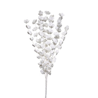 YS162B Rama Follaje Flores Blanco 113cm.