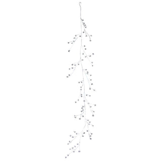 YS197P Guirnalda Plata con Acrílicos 153cm.