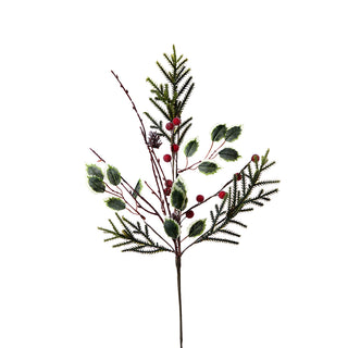 YS23039 Rama Pino Con Berries 54 Cm.