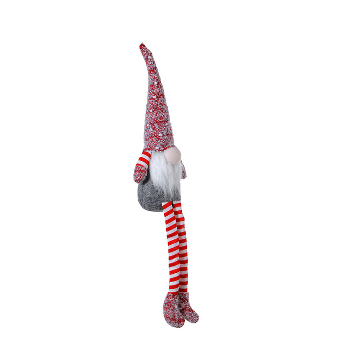 YS2322GR Gnomo Piernas Gris y Rojo 55 Cm.