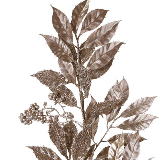 YS2338CH Rama Hojas Metáicas Champaña 72 Cm.