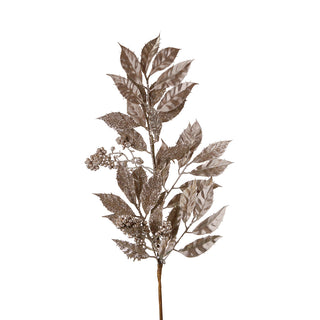 YS2338CH Rama Hojas Metáicas Champaña 72 Cm.