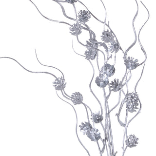 YS2339P Rama Follaje Plata 78 Cm.