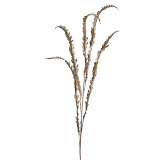YS2426O Rama Follaje Pluma Oro 113 cm.