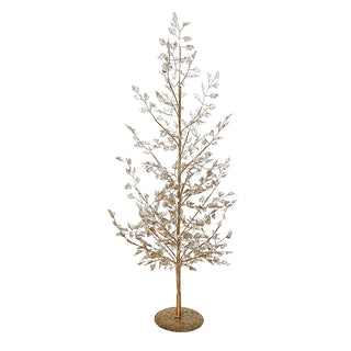 YS2470O Pino Hojas Acrílico Oro Mediano 70 cm.