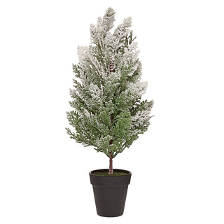 YS563 Árbol Decorativo Follaje Nevado Mediano 40cm.