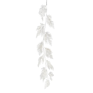 YS738 Guirnalda Follaje Blanco Frost 153cm.