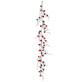 YS936 Guirnalda Esferas Rojas 120cm.