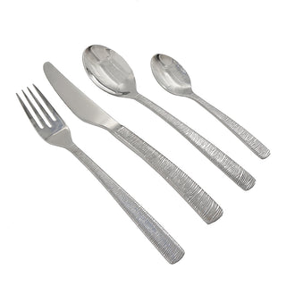 YT2426P Cuchillería Uffizi Plata Brillante 16 Pzs