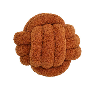 ZC2458CF Cojín Teddy Café Expresso Trenzado 22 Cm. Material 100% polyester