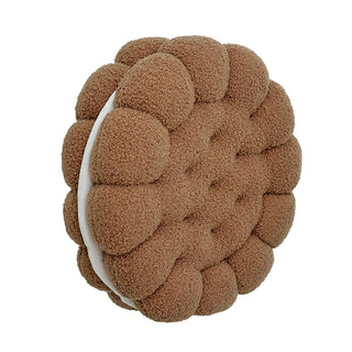 ZC2477CC Cojìn Galleta Teddy Café Capuccino 35 Cm. Material 100% polyester