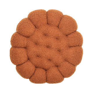 ZC2477CE Cojín Galleta Teddy Café Expresso 35 Cm. Material 100% polyester