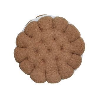 ZC2478CC Cojín Galleta Teddy Café Cappuccino 45 Cm. Material 100% polyester