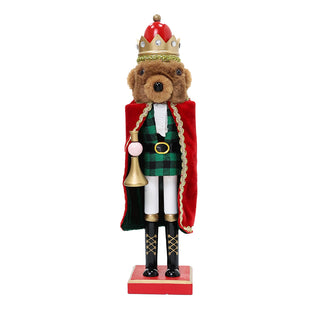 ZHT915V Cascanueces Teddy Verde 39 cm.