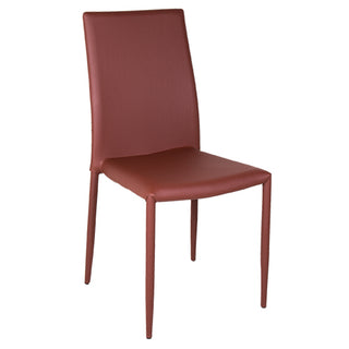 BA93-MR Silla Bari Marsala c/Piel Sintética 43x51x90 cm.