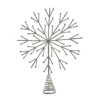 BH1520 Punta De Pino Copo De Nieve Frost Pedrería 50 Cm.