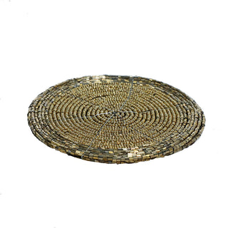BH1533O Portavasos Pedrería Oro 10 Cm