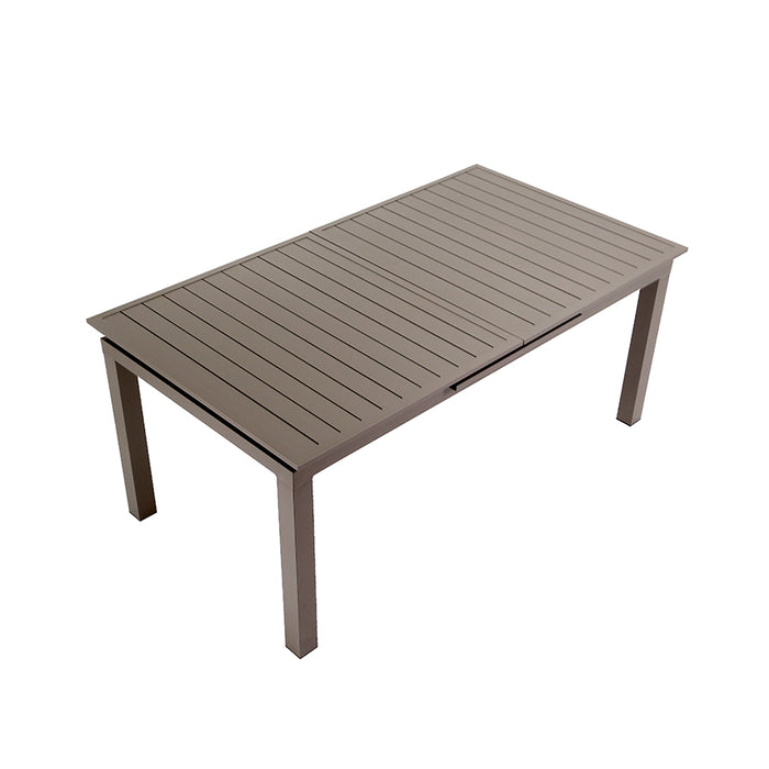 BK1677T Mesa rectangular de extensión Taupe