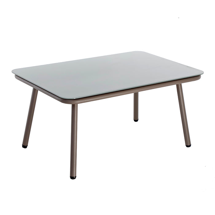 BK296MT Mesa rectangular Maldivas Taupe