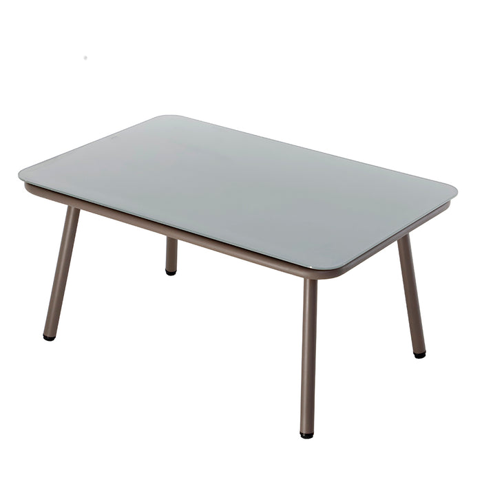BK296MT Mesa rectangular Maldivas Taupe