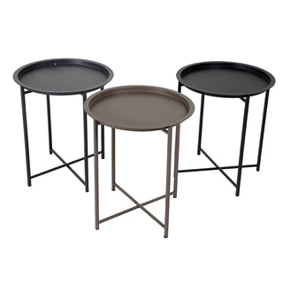 BK3180T Mesa plegable con charola acabado Taupé