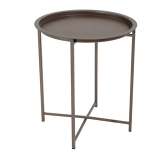 BK3180T Mesa plegable con charola acabado Taupé