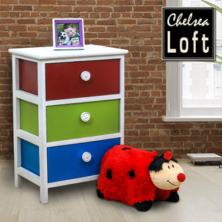 LIH283 Cajonera Colores 3 Cajones 40x29x58 cm.