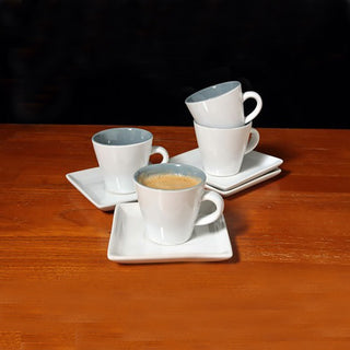 CHK-36 Taza y Plato Espresso Roma de 6.5x6.5 cm.