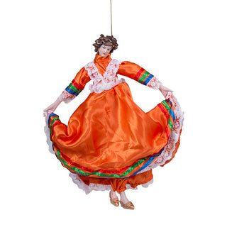 CX1907N  Bailarina Fiesta Naranja 33 cm.