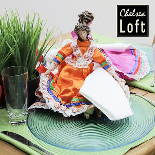 CX1907N  Bailarina Fiesta Naranja 33 cm.