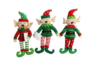 CX2226 Set Trío Duendes Carolers 27 cm.