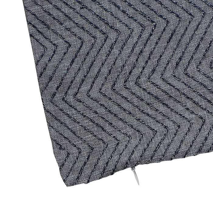 HA3292B Funda para cojín Zigzag Platino 35x50 Cm.