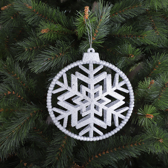 WZ1954P Esfera Snowflake Plata 20cm.