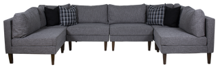 UN06SGO Sillón Soft Lounge Gris Oxford Respaldo Relleno de Plumas 85x85x90 cm.